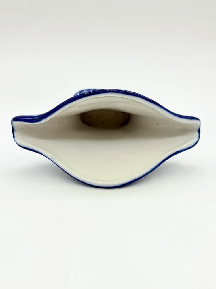 Салфетница с цветочным декором, Гжель, фарфор, роспись, Россия, 1991-2010 гг.