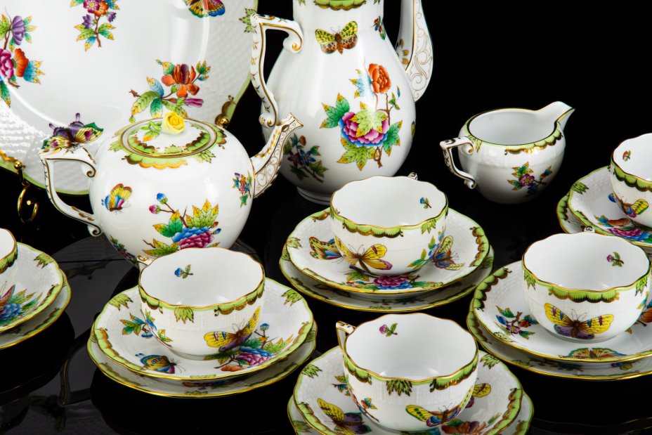 Сервиз чайно-кофейный "Королева Виктория" на 6 персон (23 предмета), Herend (Херенд)
