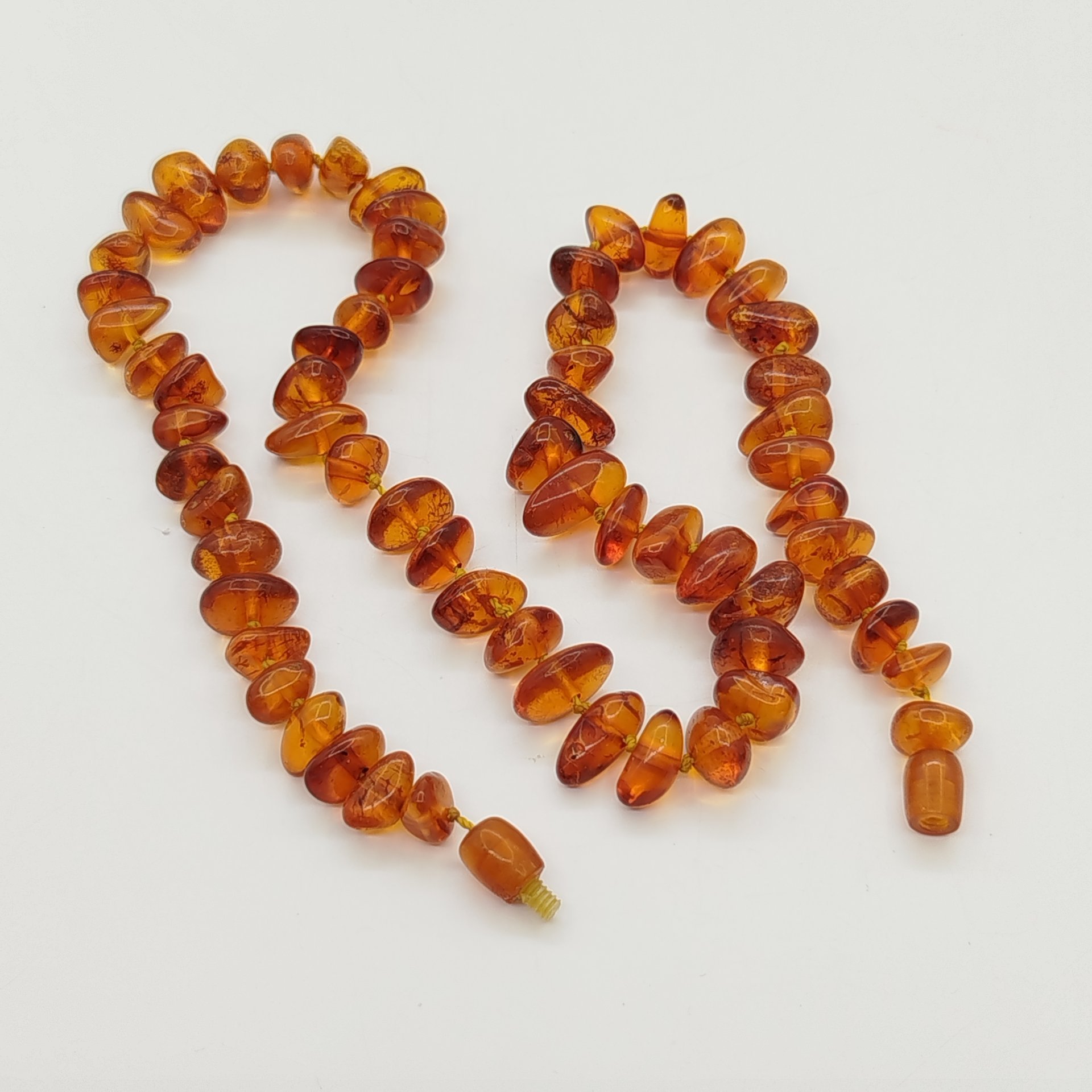 Бусы винтажные с бусинами различных форм