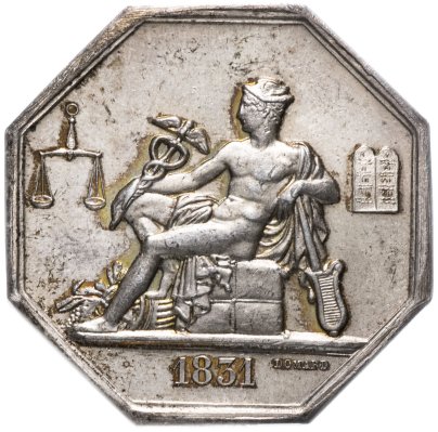 Жетон Франция "Комиссариат правительственных экспертов 1831"