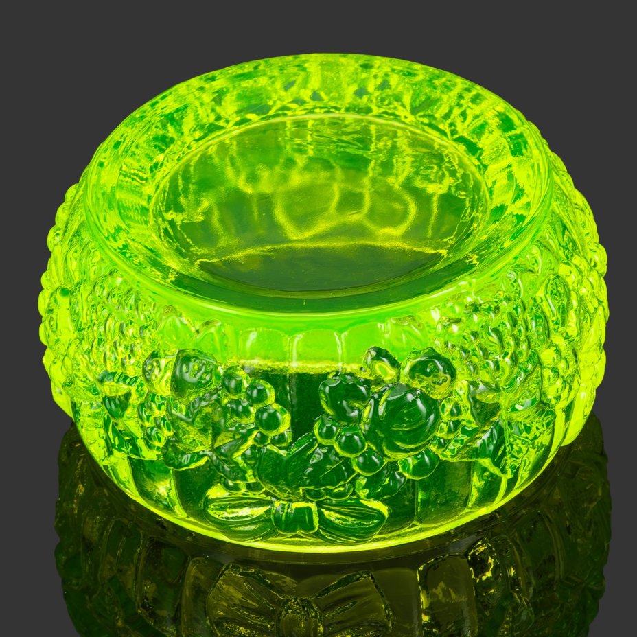 Шкатулка круглой формы в стиле Ар-деко "Фрукты"