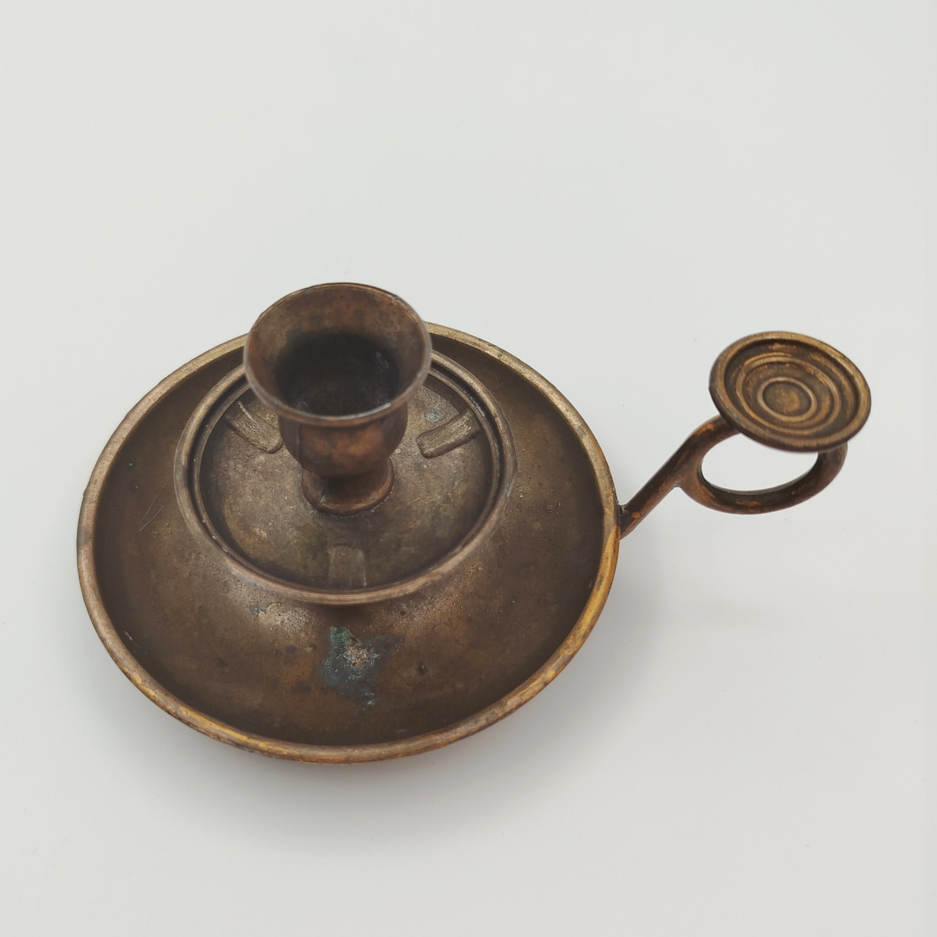 Подсвечник на одну свечу (винтаж), медный сплав, литье, Европа, 1900-1930 гг.