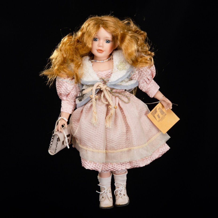 Кукла в розовом платье и белой накидке (винтажная), Rf Collection