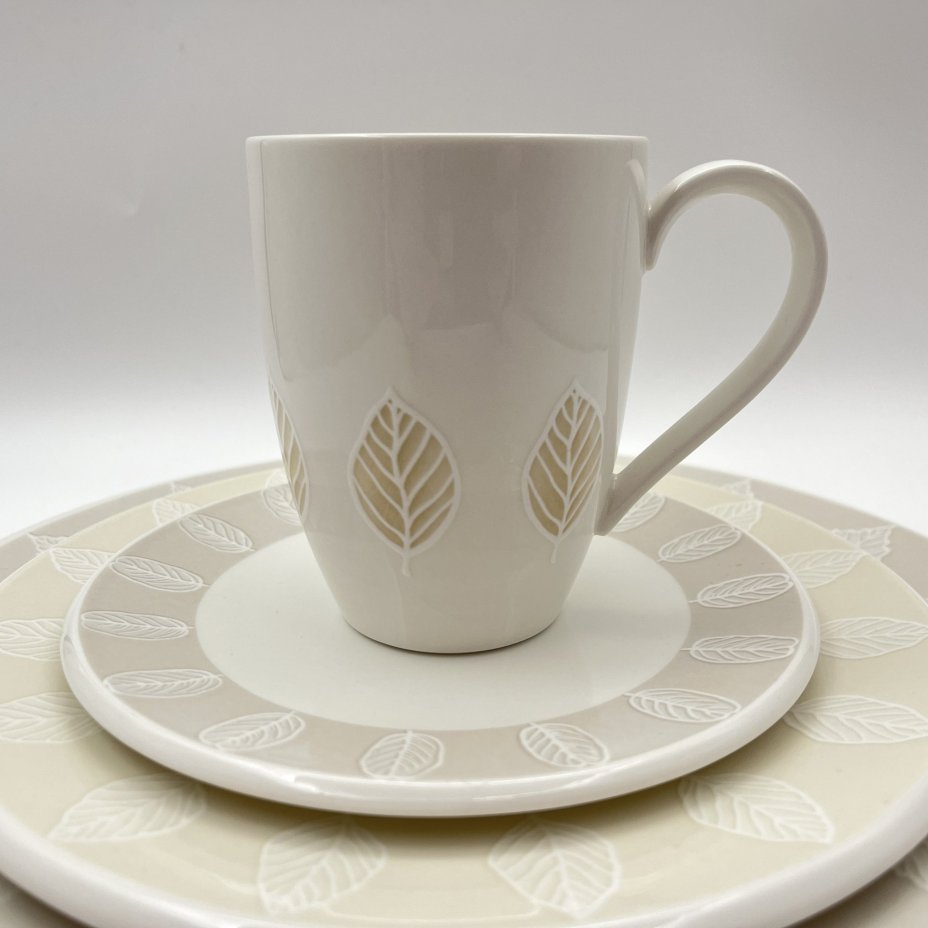 Набор на 1 персону (чашка, блюдце, десертная и столовая тарелки) серия "Metropolitan Collection" с декором "City Park", фарфор, Villeroy & Boch, Германия, 2010-2020 гг.