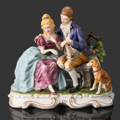 Статуэтка "Свидание", бисквит, роспись, Западная Европа, 1980-2000 гг.