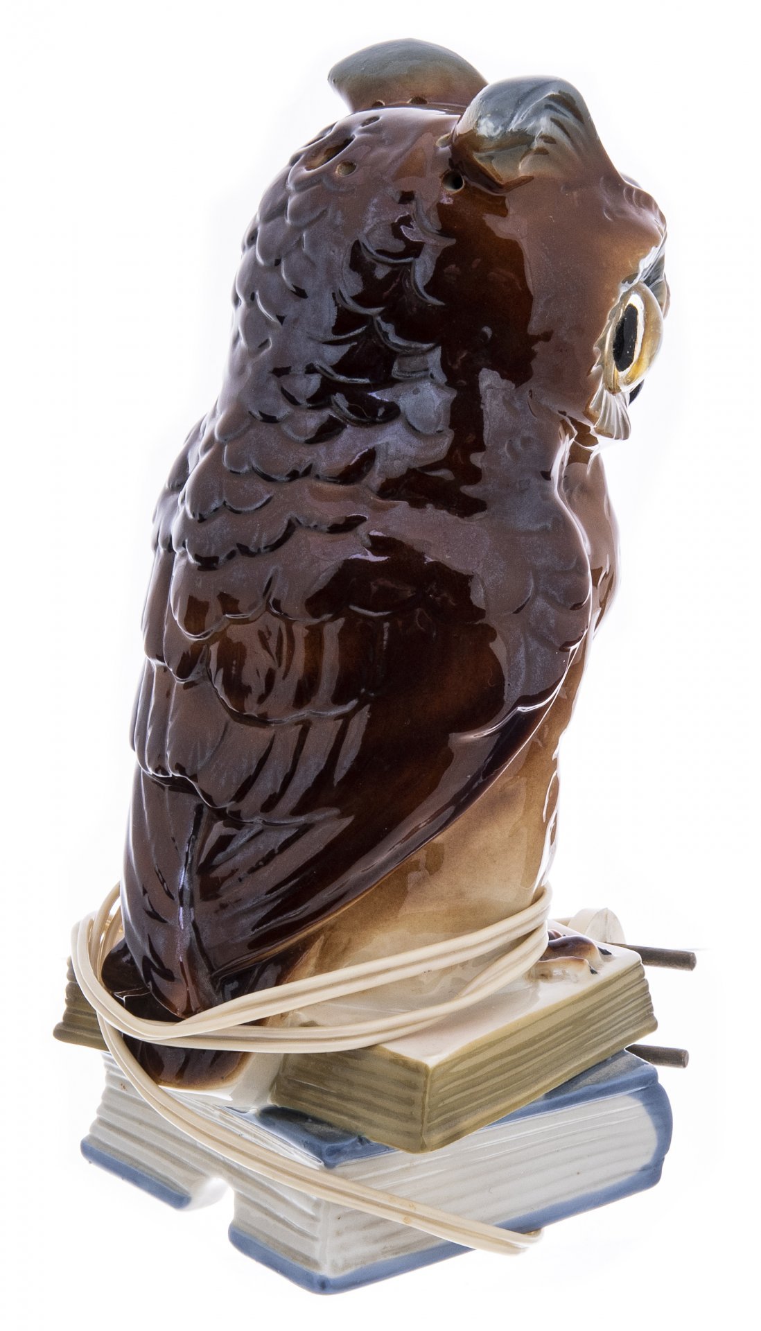 Светильник "Сова", фарфор, роспись, металл, Германия, 1970-1990 гг.