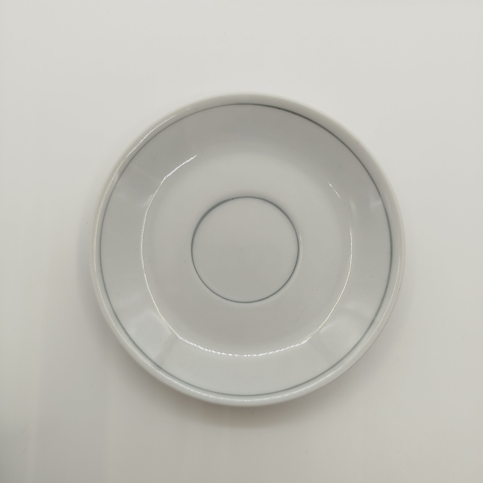 Кофейная пара сувенирная, украшенная гербом города Demmin, фарфор, деколь, обводка, Kahla, ГДР, 1964-1972 гг.