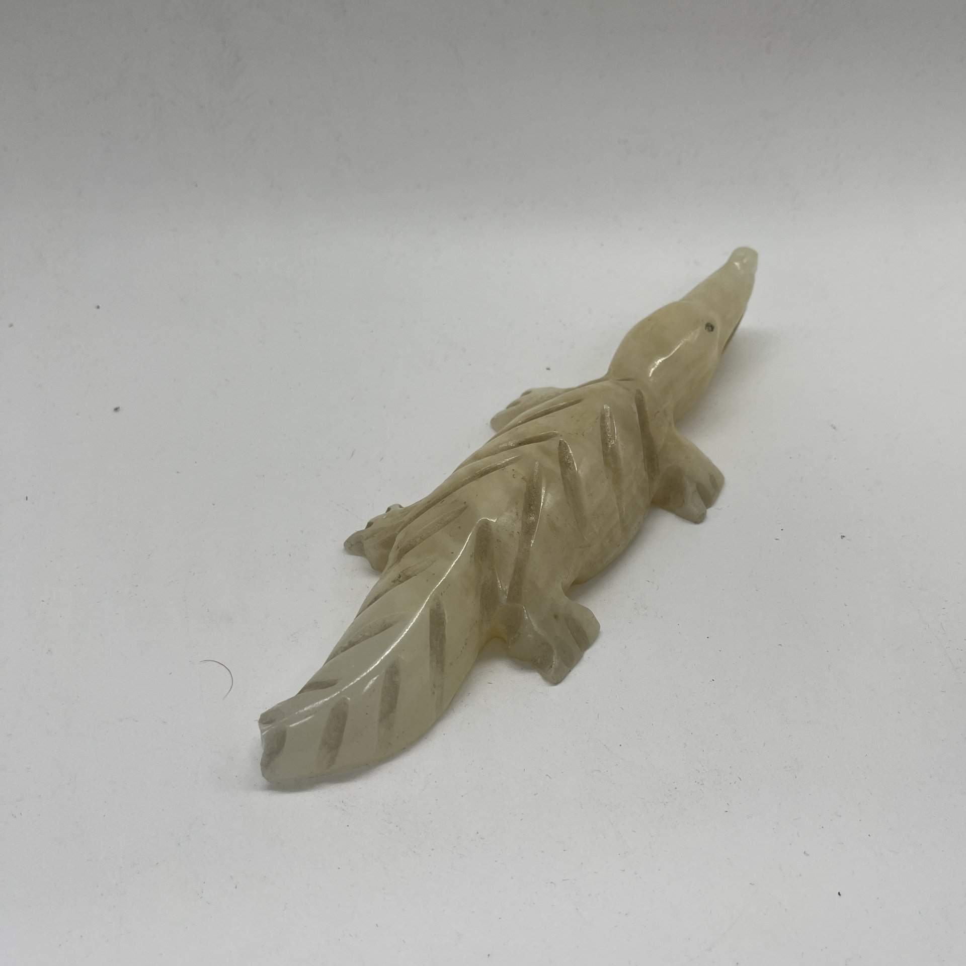 Статуэтка "Крокодил", натуральный камень, резьба, Азия, 1980-2000 гг.