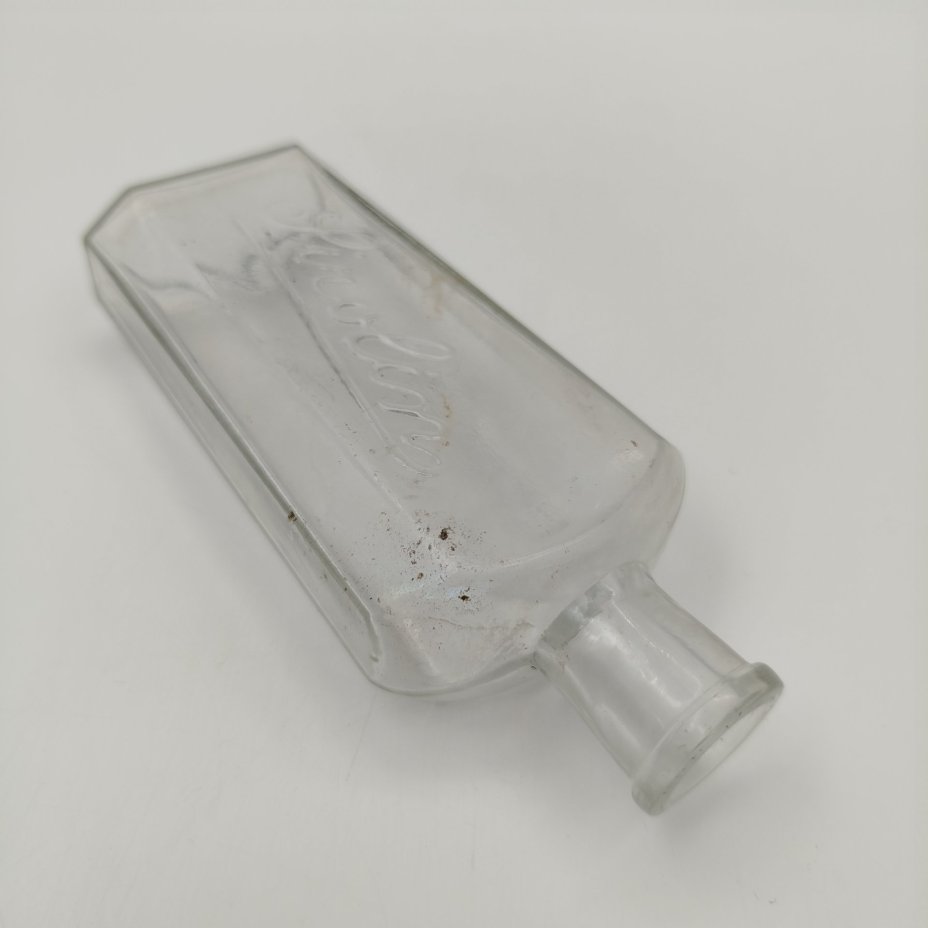 Флакон из-под средства "Jirolin" ("Жиролин"), стекло, Западная Европа, 1900-1940 гг.