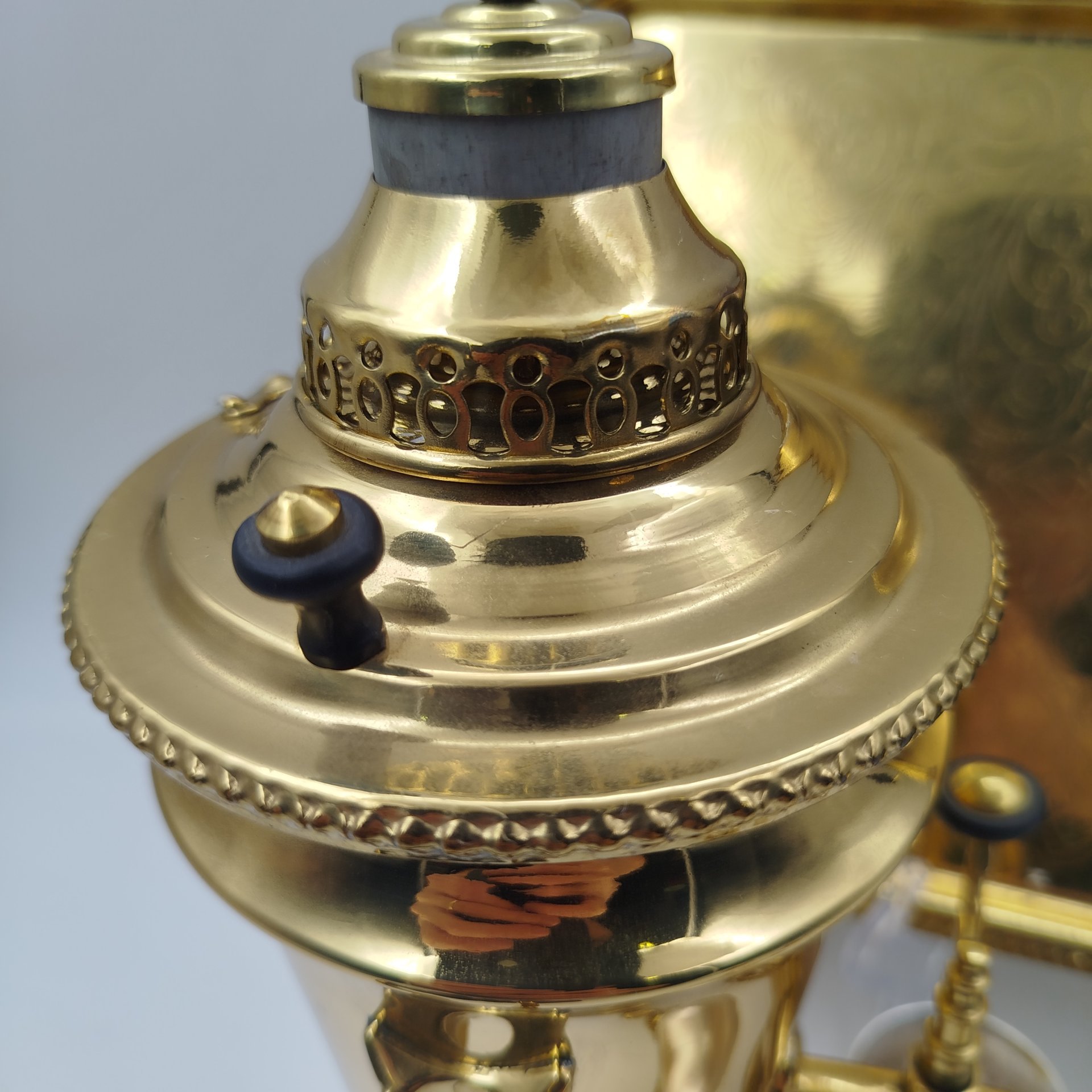 Набор для крепких напитков "Самовар" (декоративный) в форме "рюмка" (Самовар и 6 рюмок)