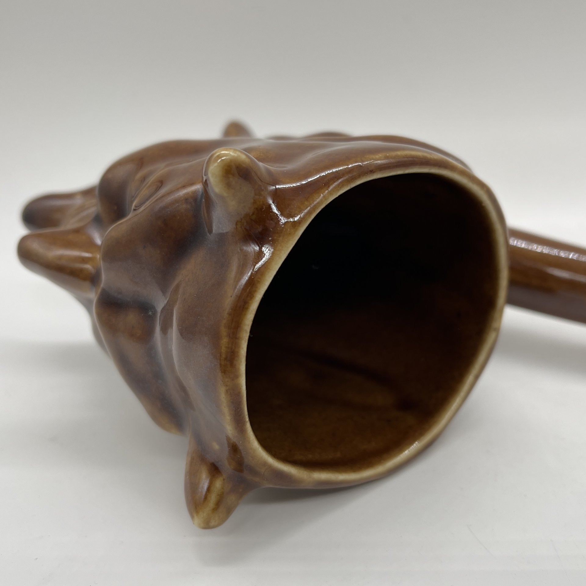 Кружка-поильник "Мефистофель", керамика, полива, СССР, 1970-1990 гг.