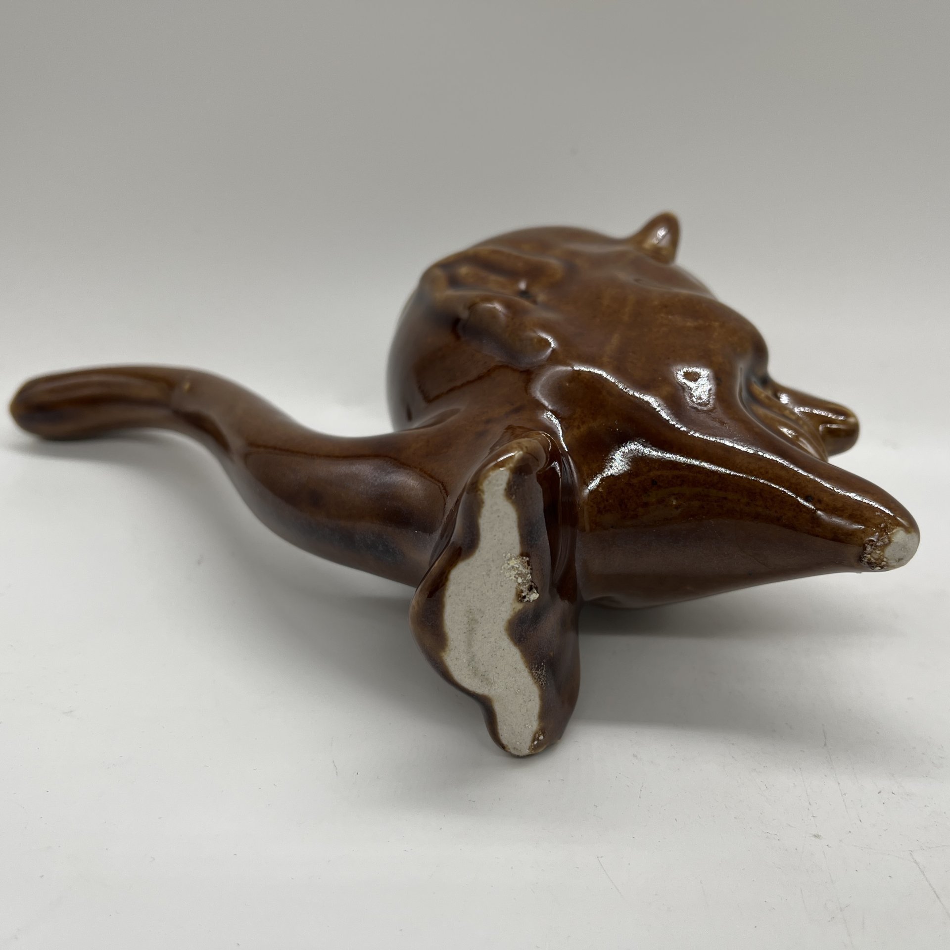 Кружка-поильник "Мефистофель", керамика, полива, СССР, 1970-1990 гг.