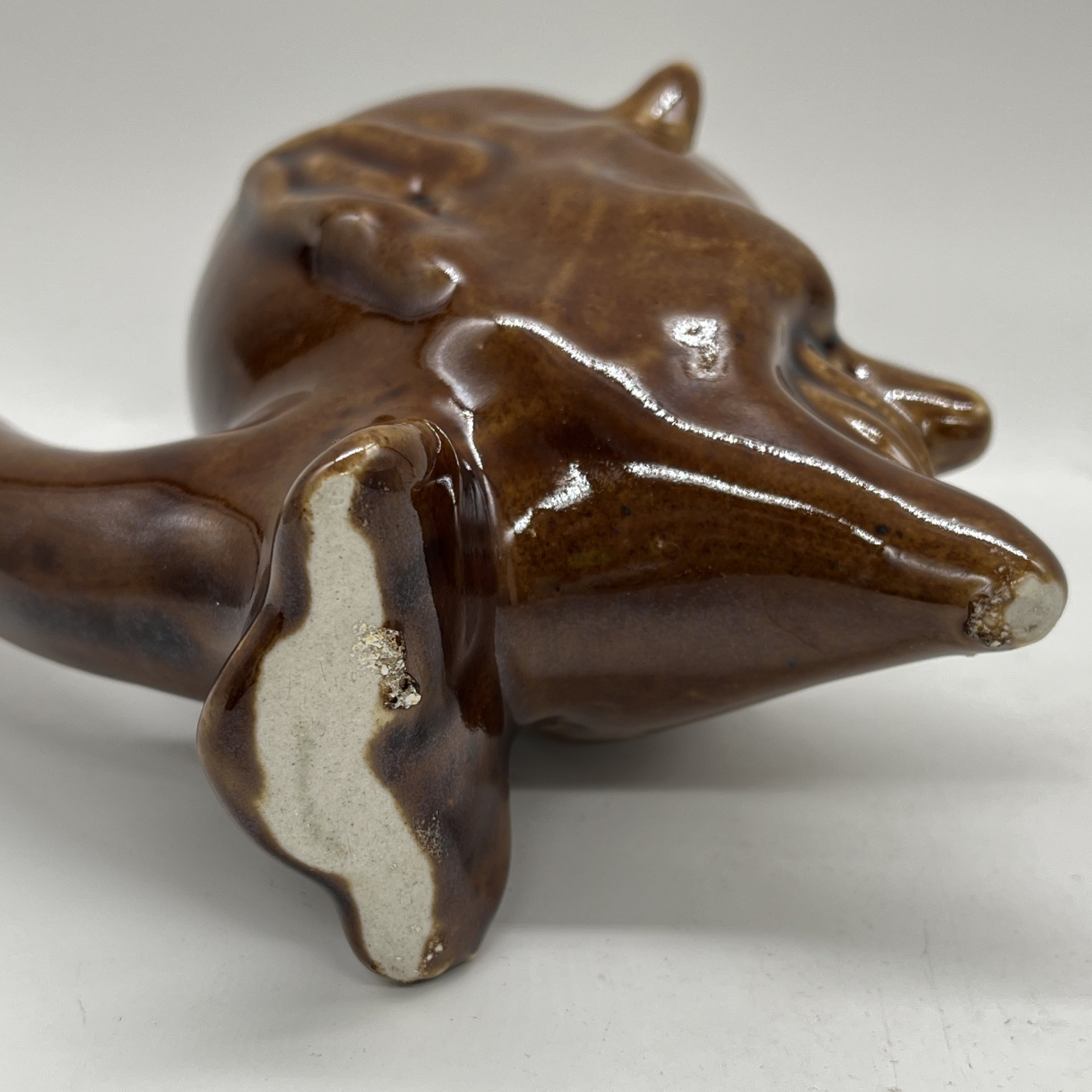 Кружка-поильник "Мефистофель", керамика, полива, СССР, 1970-1990 гг.