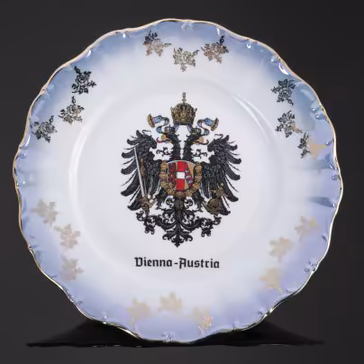 Настенная сувенирная тарелка "Vienna-Austria", производство "Feltmann Weiden Bavaria."