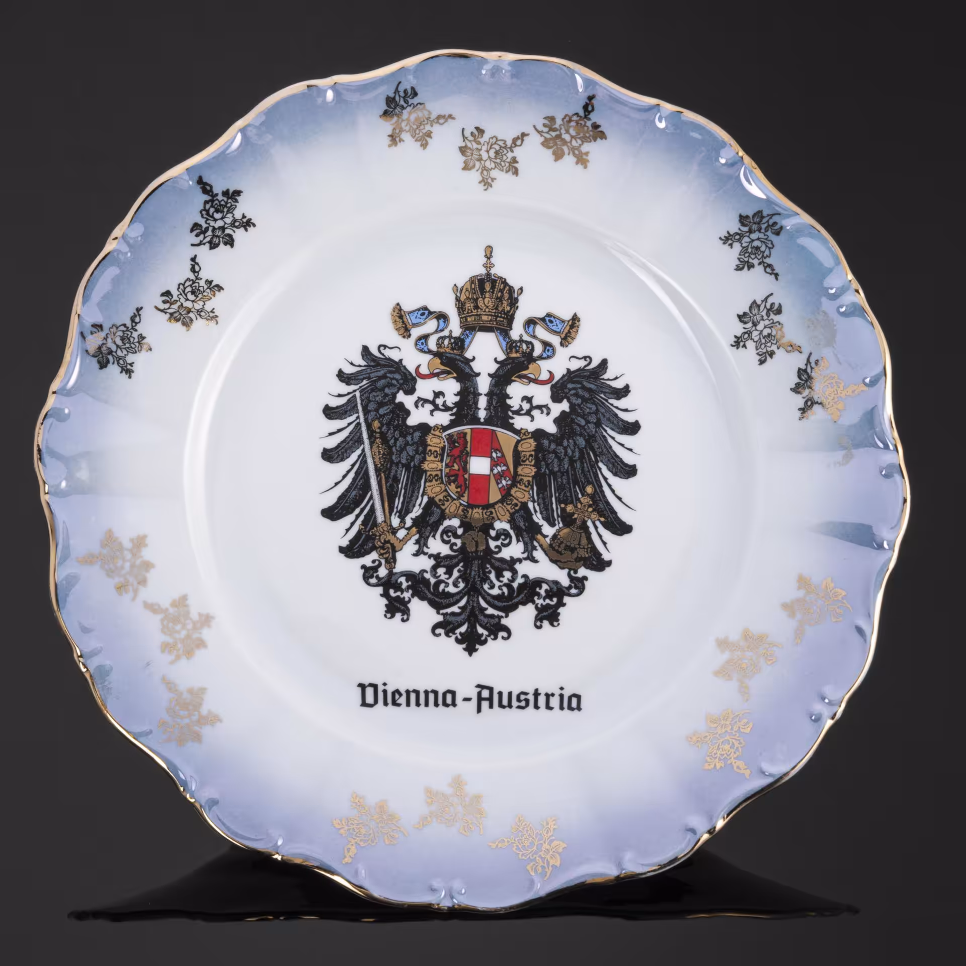 Настенная сувенирная тарелка "Vienna-Austria", производство "Feltmann Weiden Bavaria."