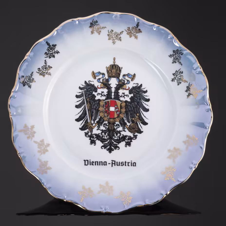 Настенная сувенирная тарелка "Vienna-Austria", производство "Feltmann Weiden Bavaria."