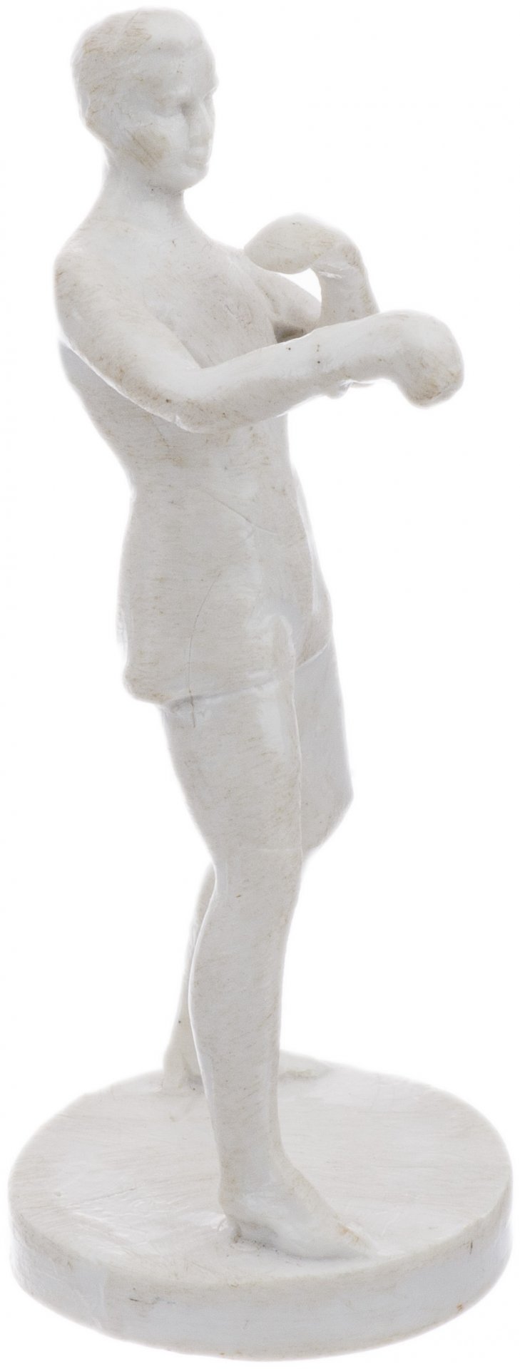 Статуэтка "Боксер", фторопласт, СССР, 1960-1970 гг.
