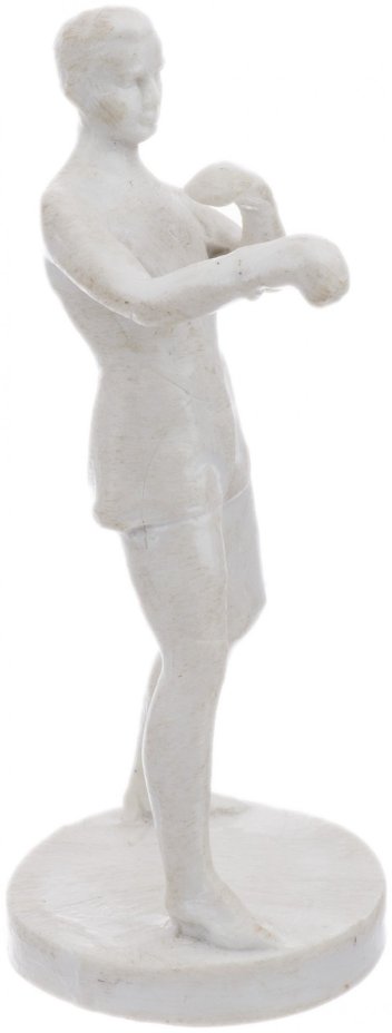 Статуэтка "Боксер", фторопласт, СССР, 1960-1970 гг.