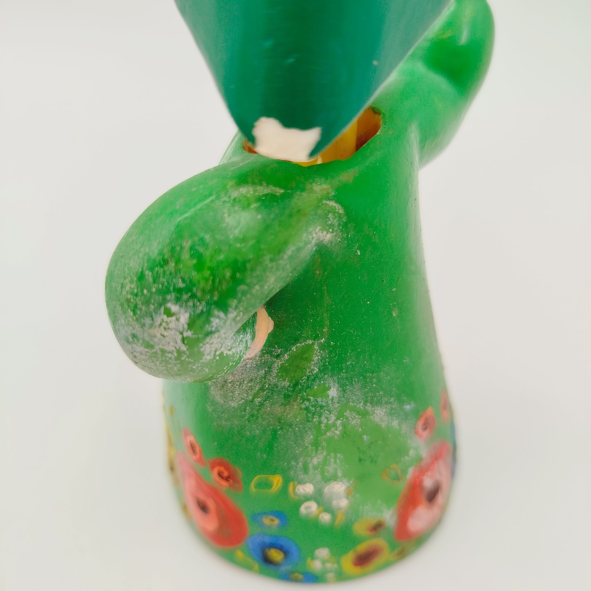 Кукла-болванчик  "Плясунья" (танцующая), пластик, колкий, роспись, СССР, 1950-1960 гг.