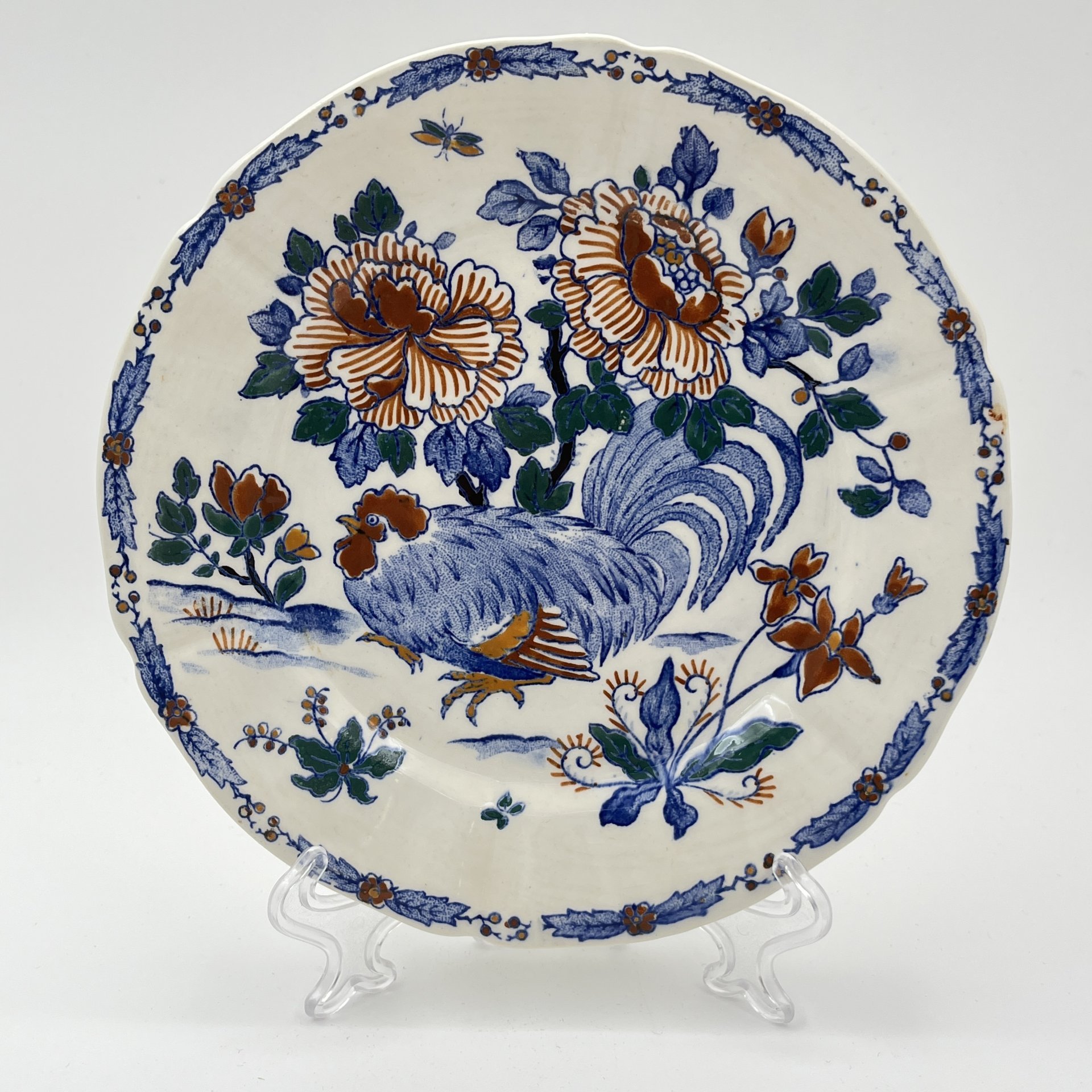 Декоративная тарелка с изображением петуха, Gien