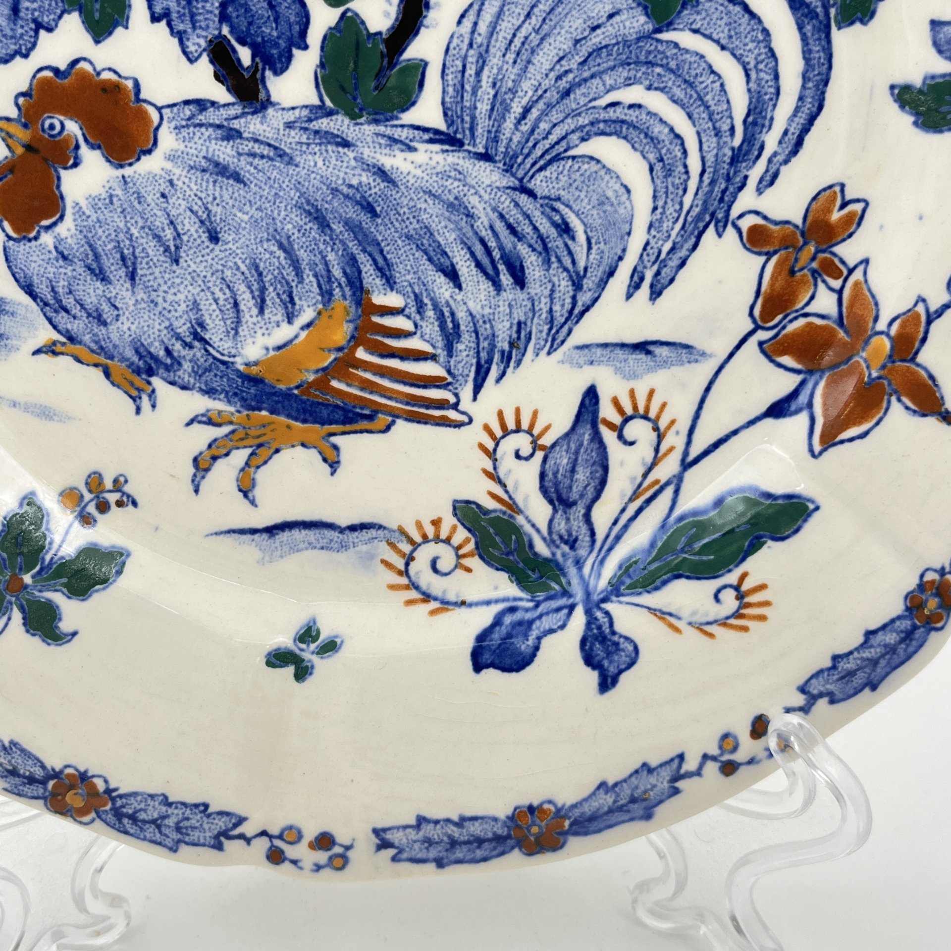 Декоративная тарелка с изображением петуха, Gien