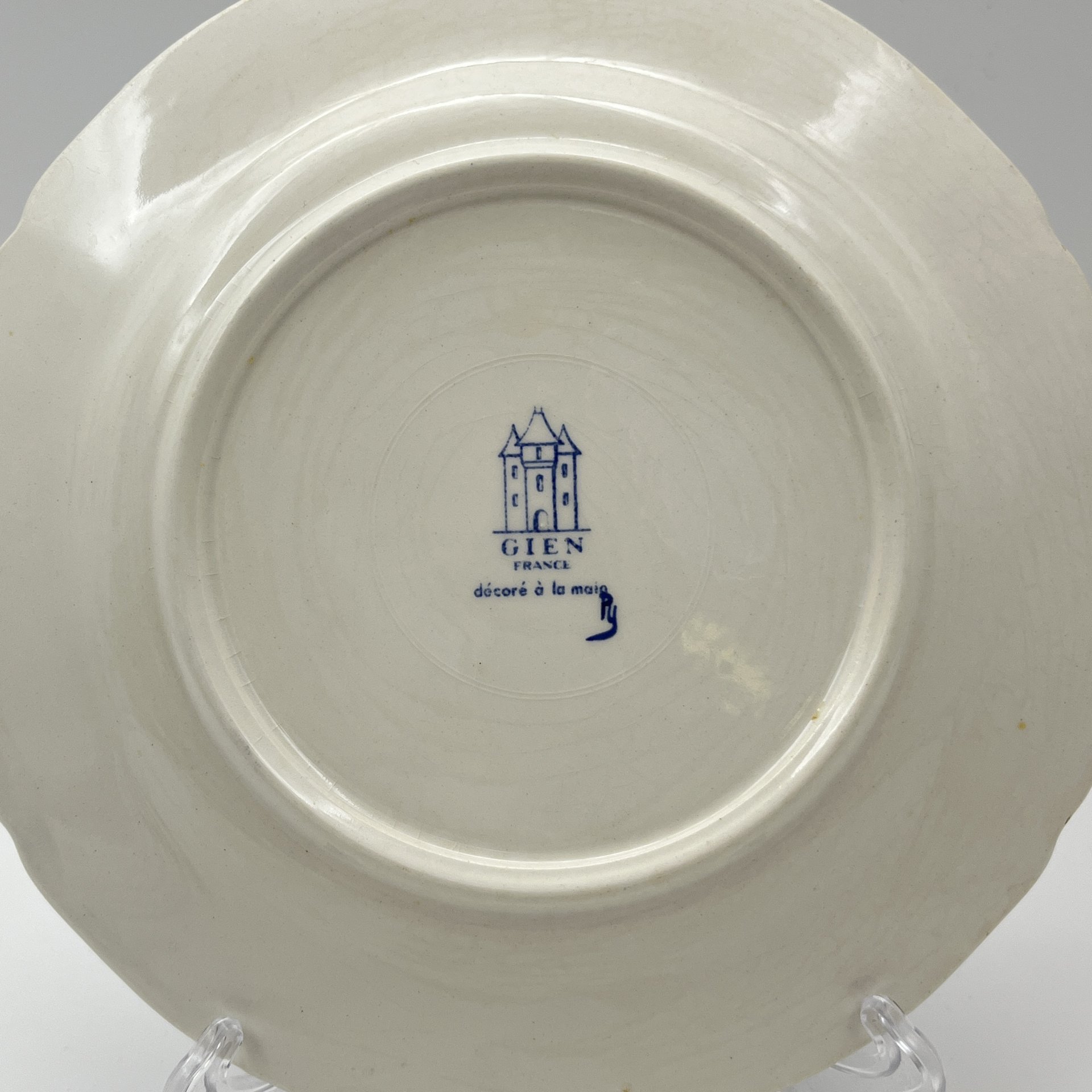 Декоративная тарелка с изображением петуха, Gien