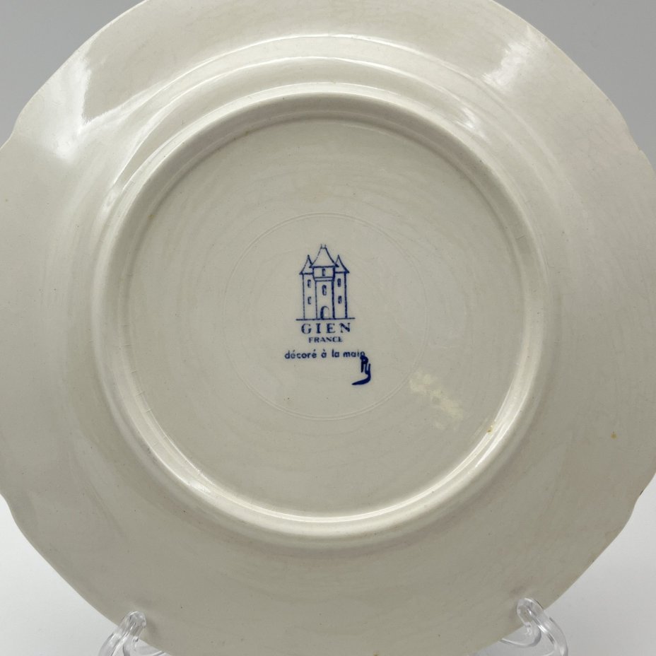 Декоративная тарелка с изображением петуха, Gien