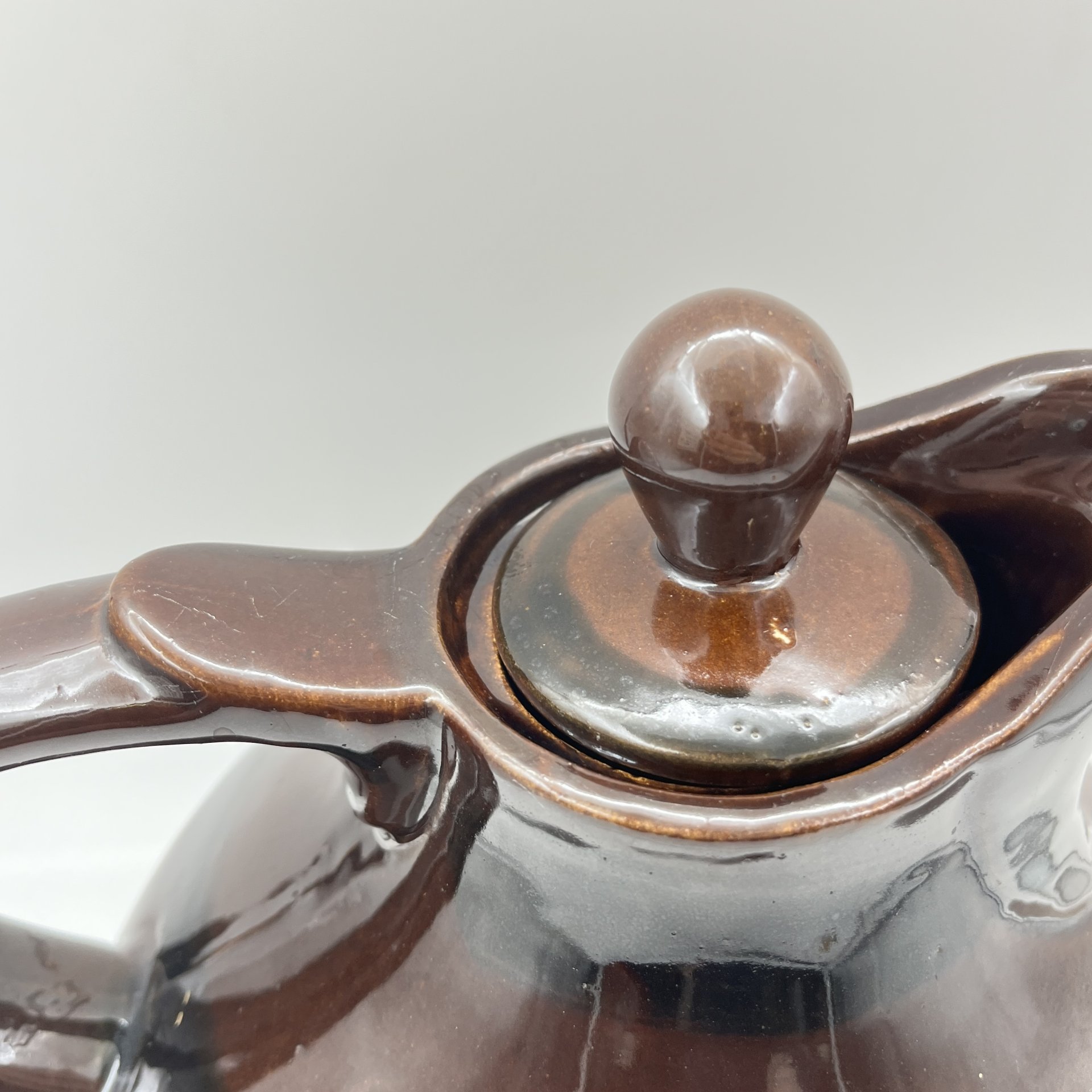 Кувшин коричневого цвета (большой), керамика, глазурь, СССР, 1970-1990 гг.