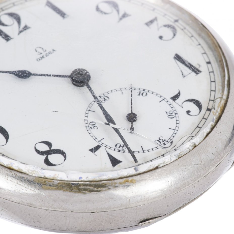 Часы карманные , металл, эмаль, мануфактура "Omega", Швейцария, 1910-1920 гг., Omega