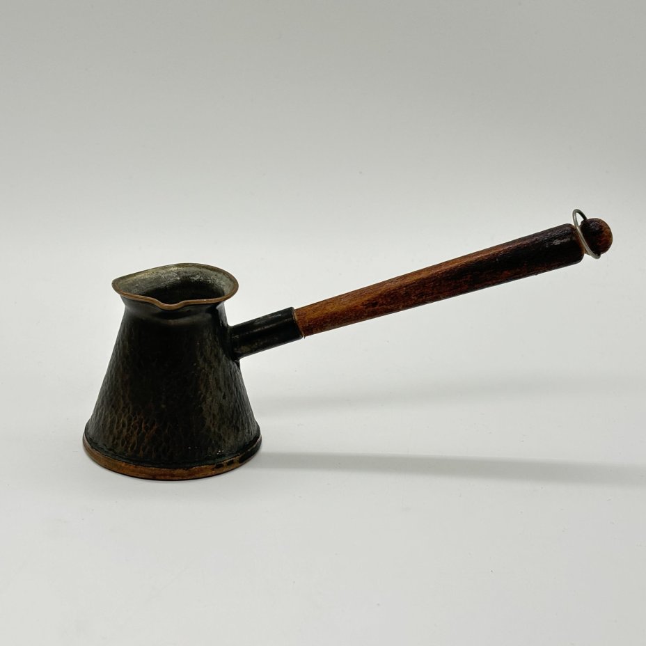 Миниатюрная турка с длинной ручкой, металл, СССР, 1970-1990 гг.