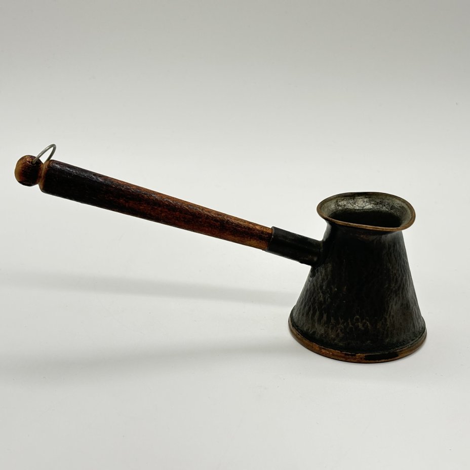 Миниатюрная турка с длинной ручкой, металл, СССР, 1970-1990 гг.