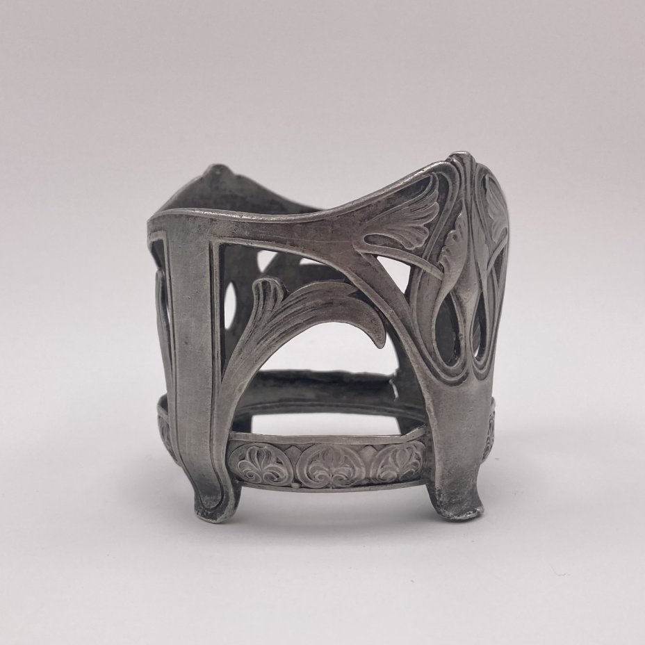 Подстаканник в стиле модерн, металл, серебрение, Württembergische Metallwarenfabrik (WMF), Германия, 1895-1903 гг., Württembergische Metallwarenfabrik (WMF)