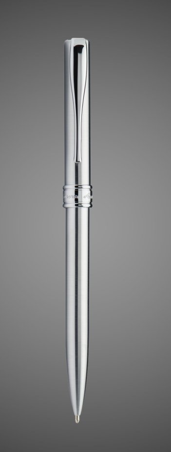 Шариковая ручка Aurora Magellano satin chrome CT, в подарочной коробке, Металлы: сталь, хром