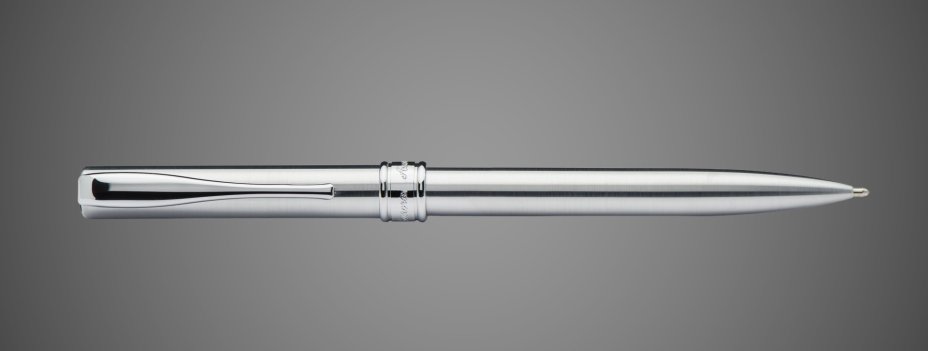 Шариковая ручка Aurora Magellano satin chrome CT, в подарочной коробке, Металлы: сталь, хром