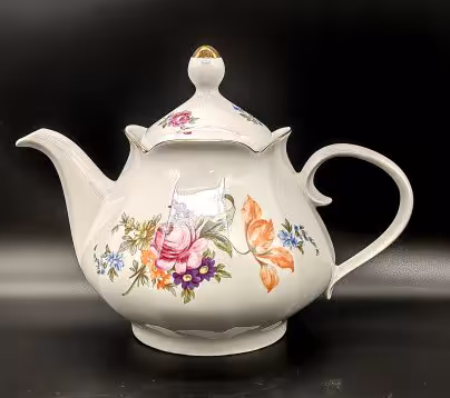 Чайник заварочный с рисунком "Мейсенский букет", Graf Von Henneberg Porzellan