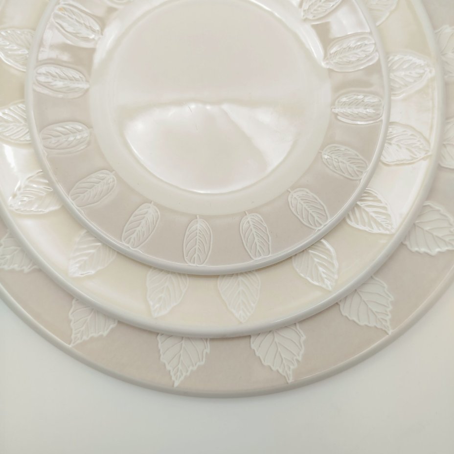 Набор на 1 персону (чашка, блюдце, десертная и столовая тарелки) серия "Metropolitan Collection" с декором "City Park", фарфор, Villeroy & Boch, Германия, 2010-2020 гг.