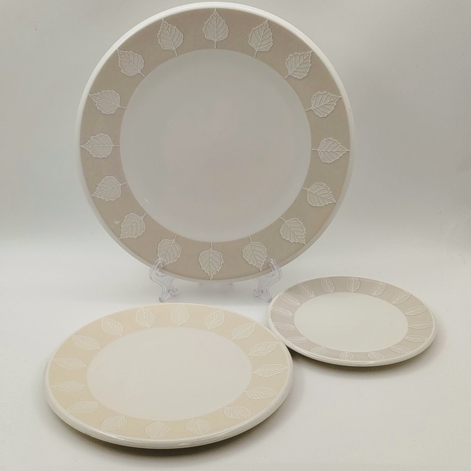 Набор на 1 персону (чашка, блюдце, десертная и столовая тарелки) серия "Metropolitan Collection" с декором "City Park", фарфор, Villeroy & Boch, Германия, 2010-2020 гг.