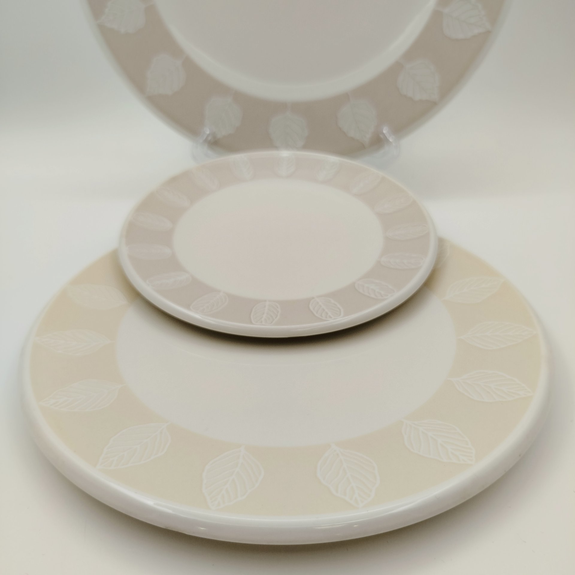 Набор на 1 персону (чашка, блюдце, десертная и столовая тарелки) серия "Metropolitan Collection" с декором "City Park", фарфор, Villeroy & Boch, Германия, 2010-2020 гг.