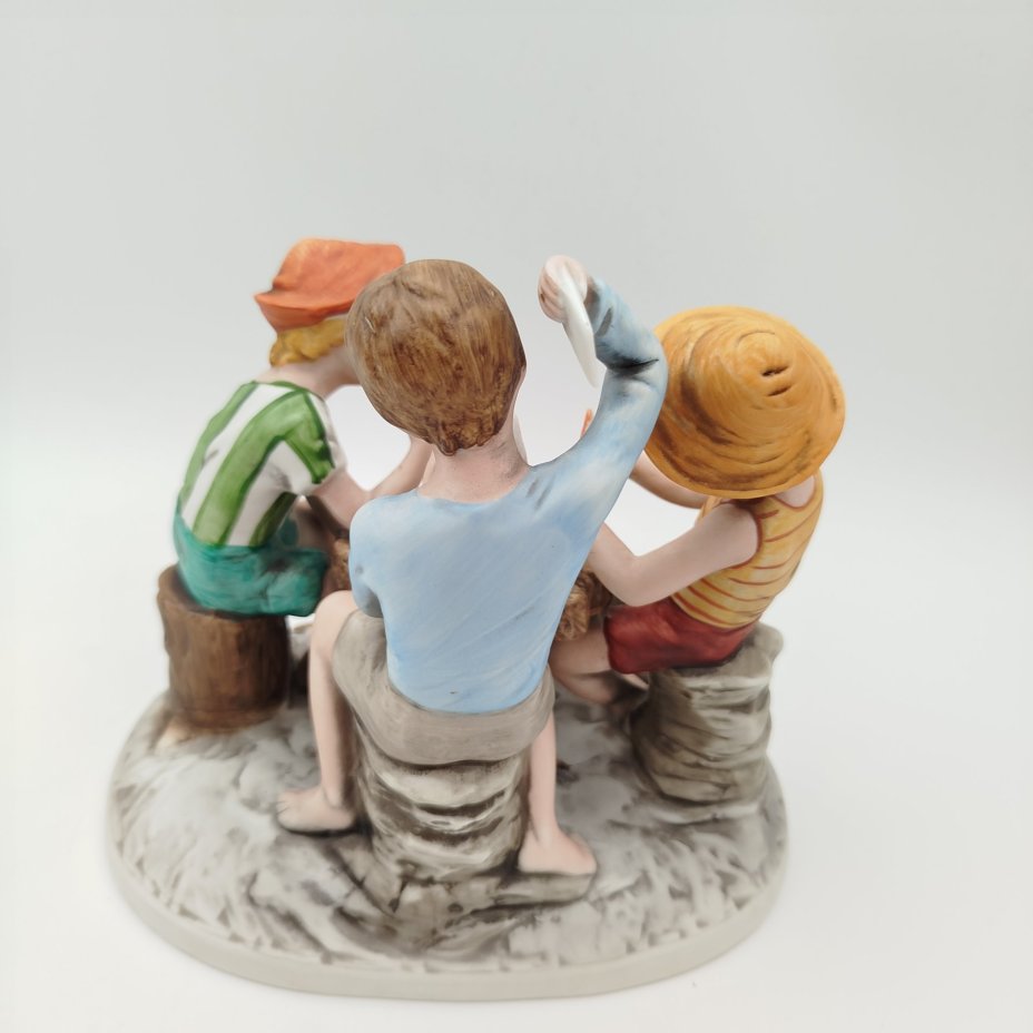 Статуэтка "Игра в карты", фарфор, роспись, Европа, 1980-2010 гг.