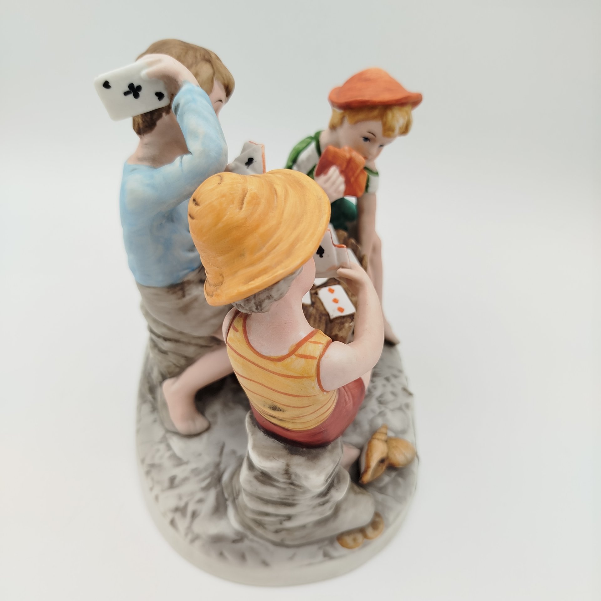 Статуэтка "Игра в карты", фарфор, роспись, Европа, 1980-2010 гг.