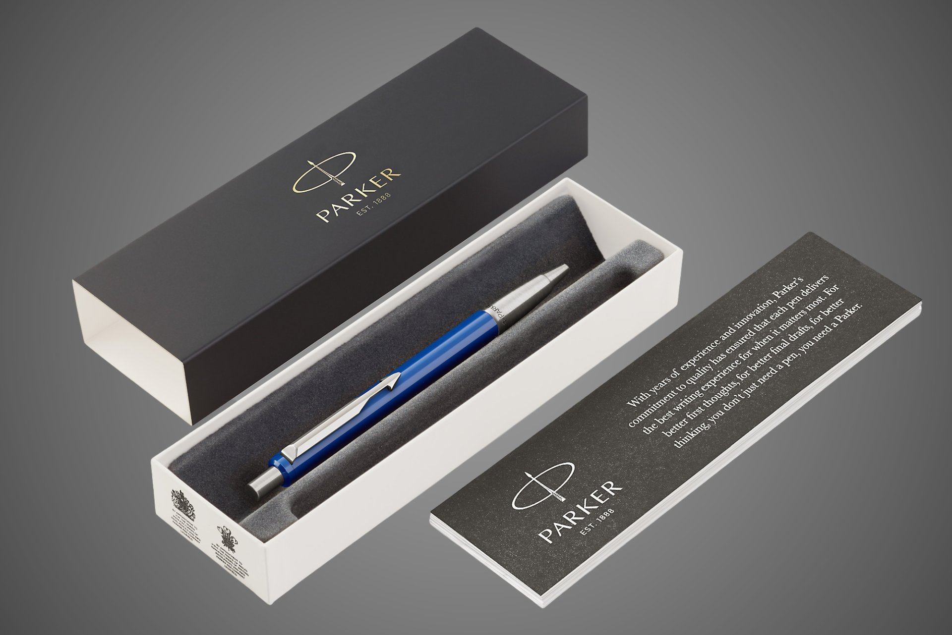 Шариковая ручка Parker Vector Standard K01, цвет: Blue, стержень: Mblue, Металлы: латунь, пластик, хром