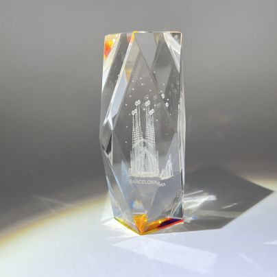 Интерьерная статуэтка "Барселона", стекло, Испания, 2000-2010 гг.