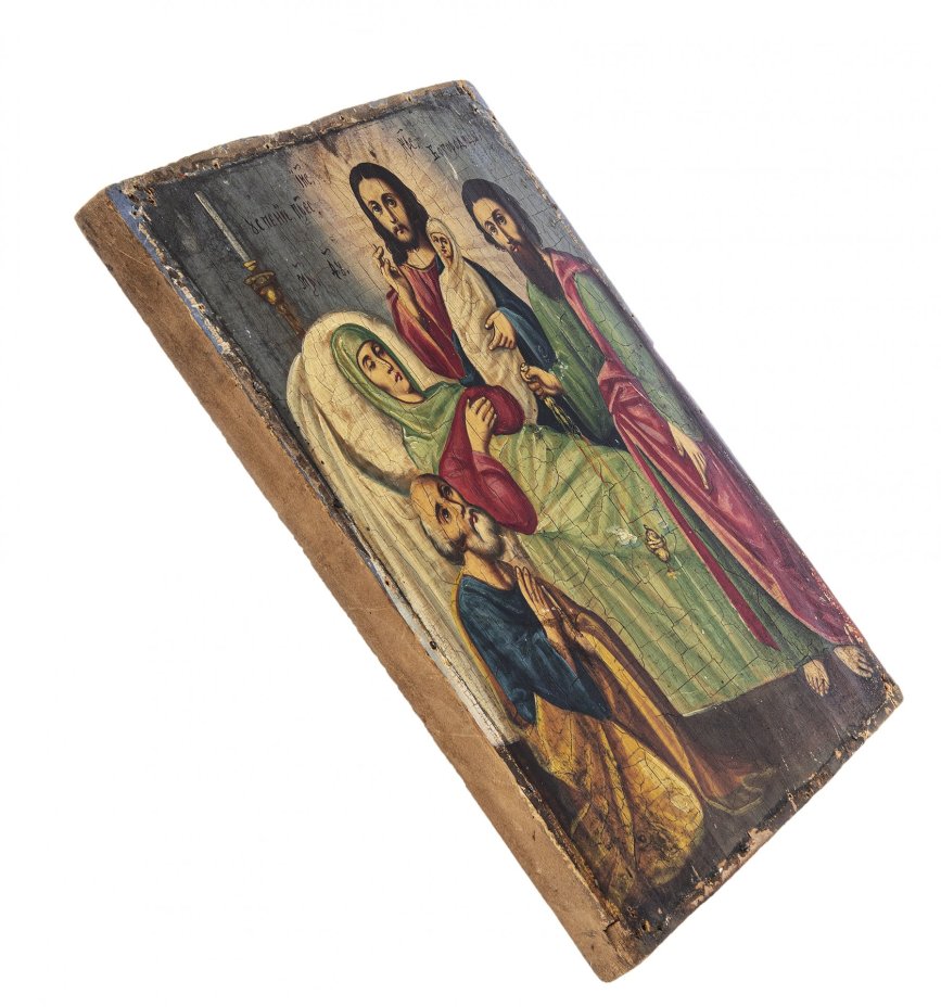 Икона "Успение Пресвятой Богородицы", дерево, масло, Российская Империя, 1880-1900 гг.
