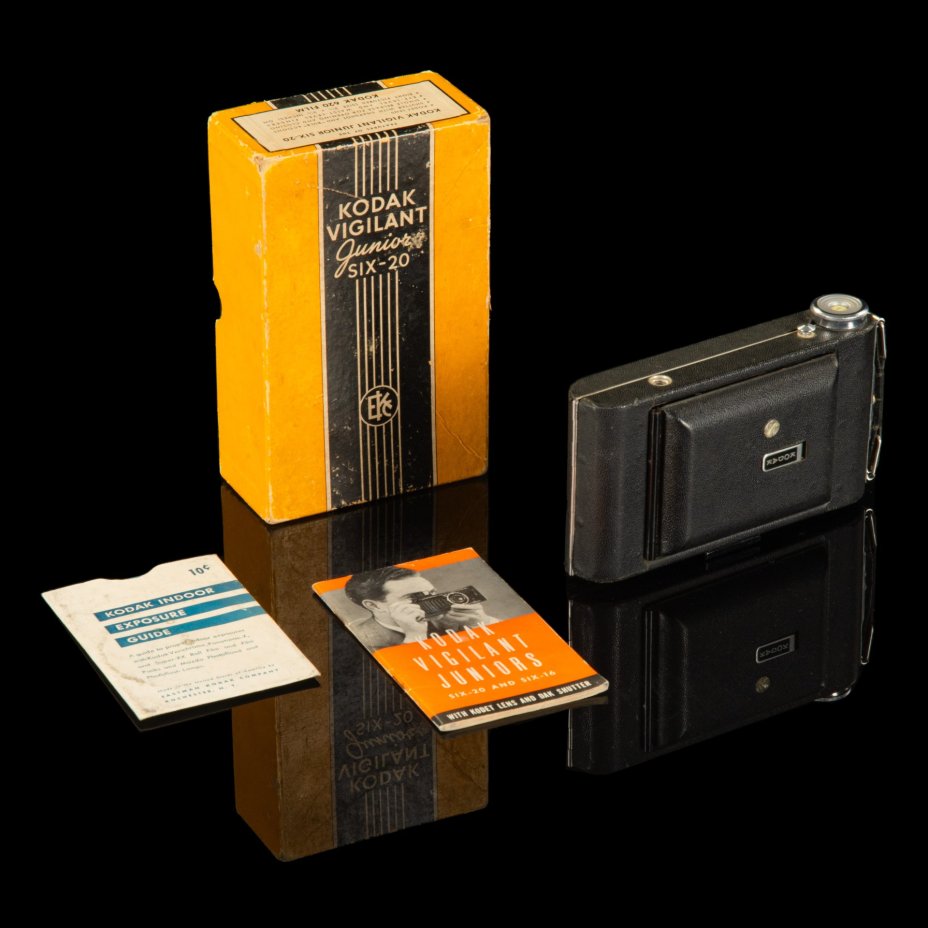 Фотоаппарат "Vigilant Six-20" в оригинальной коробке, экспонометром и инструкцией, Kodak