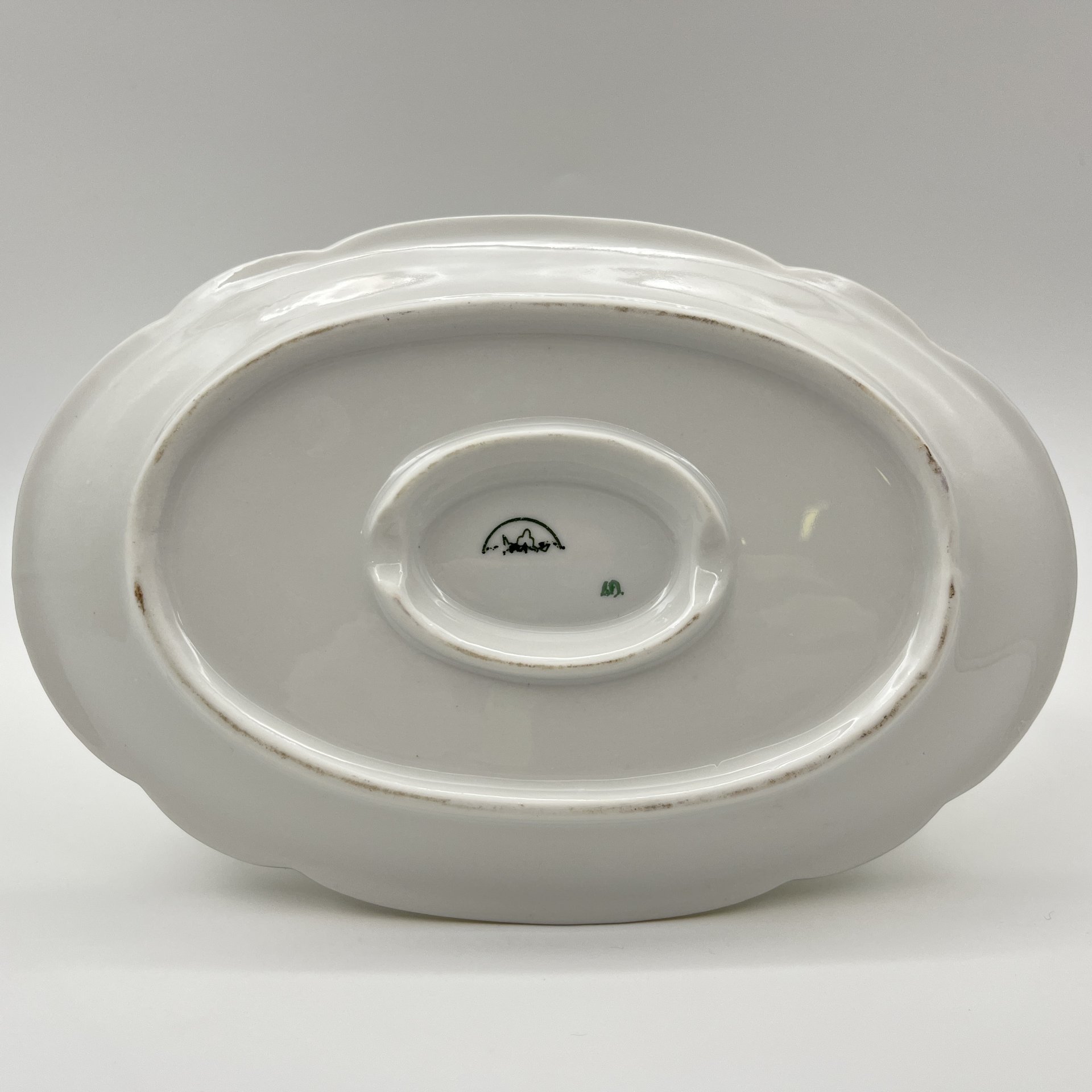 Соусник "Мадонна", фарфор, деколь, люстр, золочение, Kahla, ГДР, 1960-1990 гг.