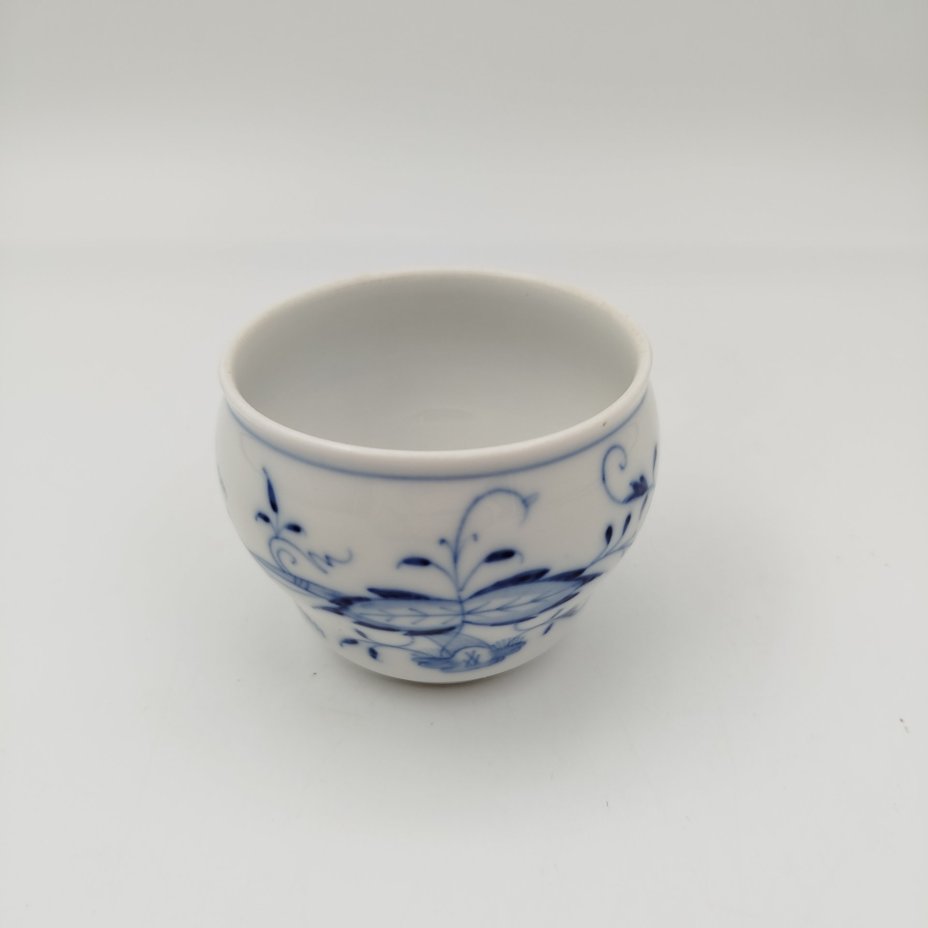 Вазочка (сахарница) "Луковый узор", фарфор, роспись, Meissen (Мейсенский фарфор), Германия, 1950-1970 гг.