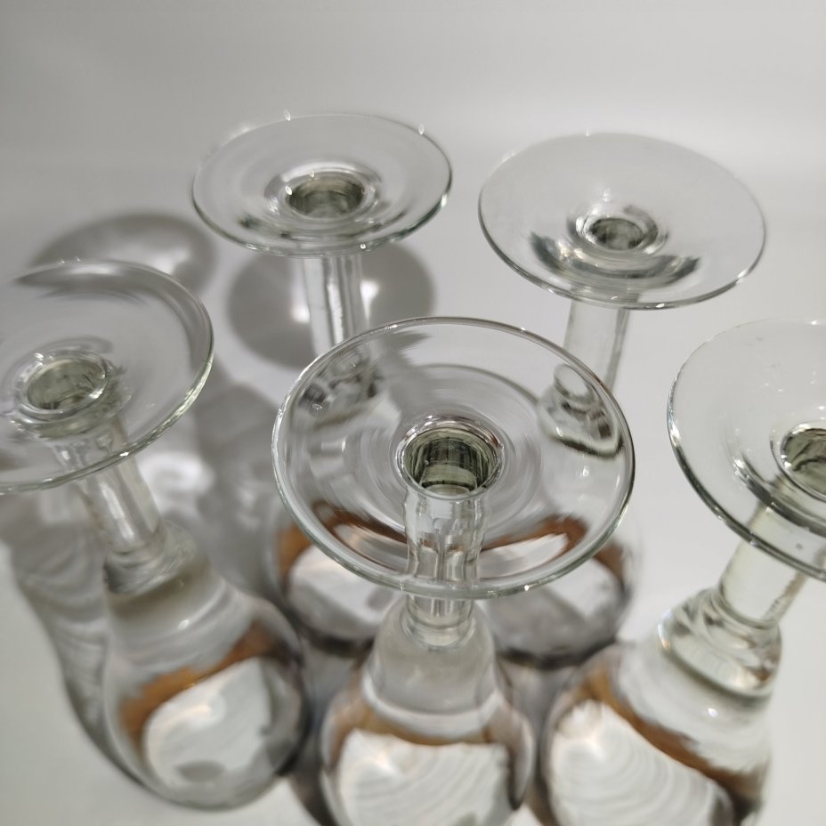 Набор из пяти бокалов с растительным орнаментом