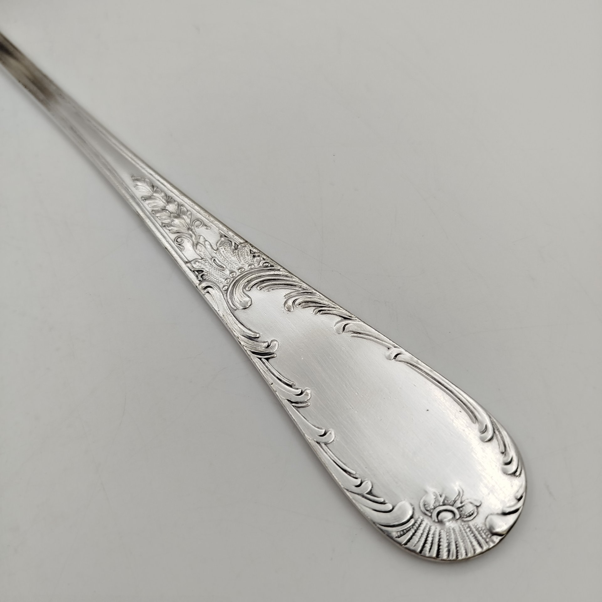 Половник "Пламя", мНЦ (медь-никель-цинк), Кольчугинский завод цветных металлов, СССР, 1950-1962 гг., Кольчугинский завод цветных металлов