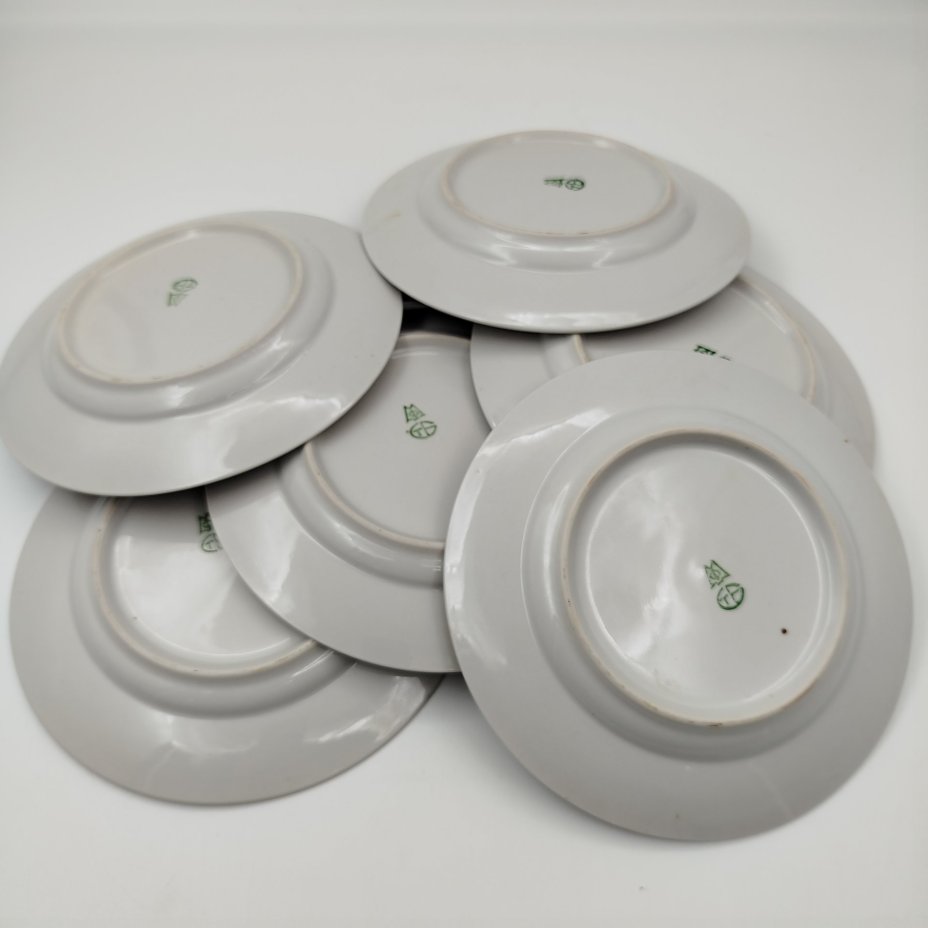 Набор десертных тарелок "Галантная сцена" на 6 персон