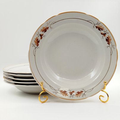 Набор из шести суповых тарелок «Дубок»